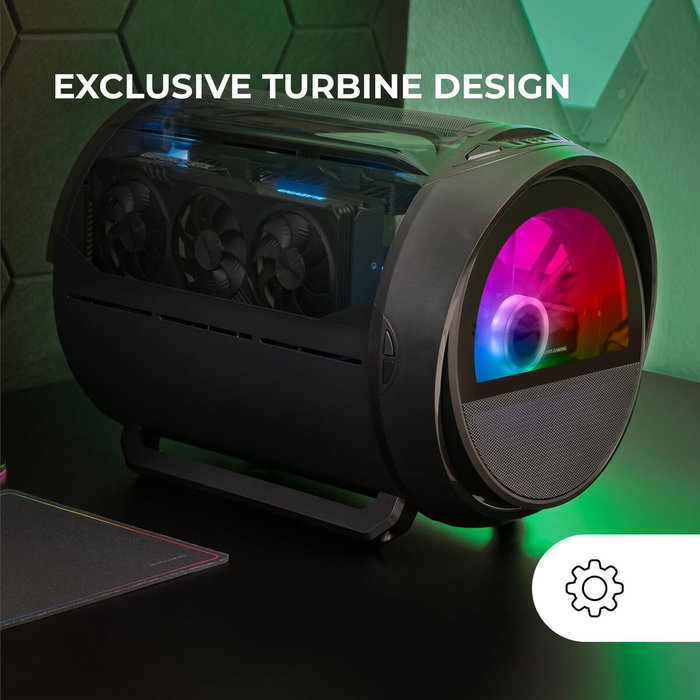 Boîtier ATX semi-tour Mars Gaming MCCYLON Noir