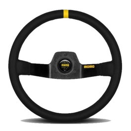 Momo Volant Modèle 02 350 mm Velours Noir Mat
