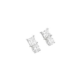Chiara Ferragni Boucles d'oreilles Princess en argent avec zircone cubique blanc 14mm