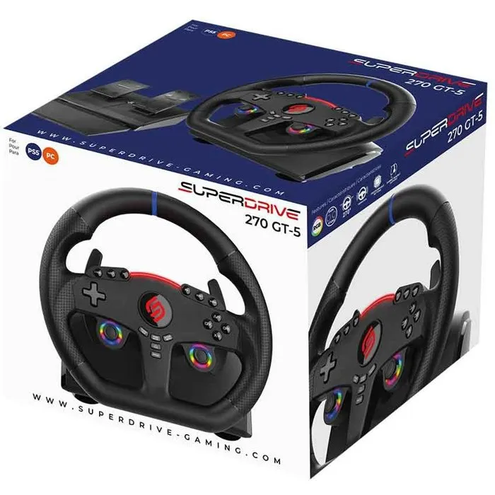 Subsonic Volant gaming SUBSONIC Double joysticks LED - PS5 PC