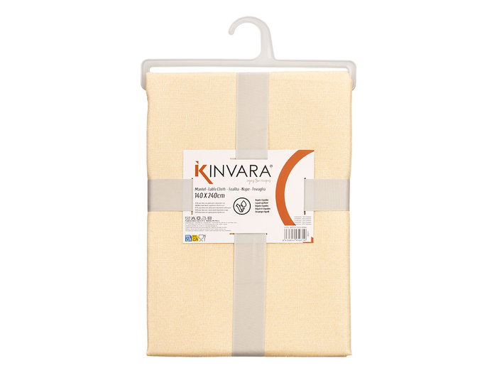 Kinvara Nappe en Polyester Beige 140x140 cm (Set de 12)