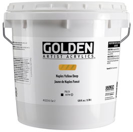 Golden Peinture Acrylique Heavy Body Jaune de Naples Foncé 3,78 L