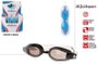 Color Baby - Lunettes de natation en silicone pour adultes Aqua Sport, 12 ans et plus, couleurs : Noir, Azul