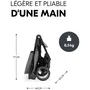 Hauck Shop N Care Poussette Compacte 4 Roues Gris - Dossier Réglable, Pare-Soleil UPF 50+, Pliable d'une Main, Compatible Sièges Auto