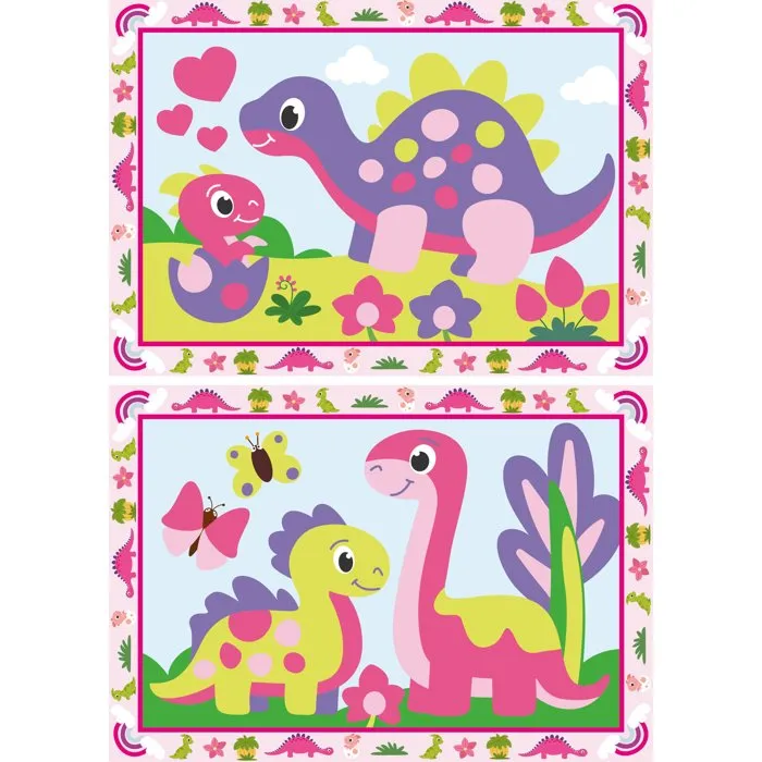 Ravensburger 12023213 - Kit de Peinture par Numéros CreArt Junior Dinosaures pour Enfants dès 5 Ans - Tableaux et Pinceau Inclus Ravensburger 12023213 - Kit de Peinture par Numéros CreArt Junior Dinosaures pour Enfants dès 5 Ans - Tableaux et Pinceau Inclus