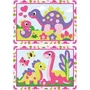 Ravensburger 12023213 - Kit de Peinture par Numéros CreArt Junior Dinosaures pour Enfants dès 5 Ans - Tableaux et Pinceau Inclus