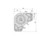 Emuca Lot de 4 pieds de table, diamètre 60mm, H 710mm, Acier, Chromé
