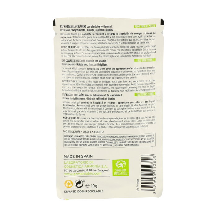 Armonia Mascarilla Colágeno Monodosis 10grs