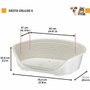 Ferplast Panier-Corbeille SIESTA DELUXE Taille 6 - Gris clair