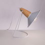 Kremenchuk Lampe de Table en Métal et Bois avec Interrupteur SKD-T1013, Design Moderne pour Bureau et Chambre, Ampoule E27 Non Incluse