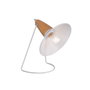 Kremenchuk Lampe de Table en Métal et Bois avec Interrupteur SKD-T1013, Design Moderne pour Bureau et Chambre, Ampoule E27 Non Incluse