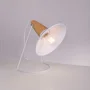 Kremenchuk Lampe de Table SKD-T1013 en Métal et Bois avec Douille E27