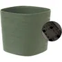 Garden ID Respect - Pot de jardin avec réserve d'eau, vert-de-gris, 20 x 20 cm, structure robuste, 100% recyclable et fabriqué à partir de déchets ménagers