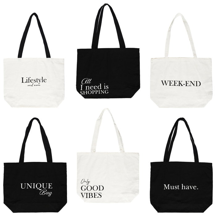 The Concept Factory Sac Tote Bag 50x40 cm Textes The Concept Factory Sac Tote Bag 50x40 cm Textes