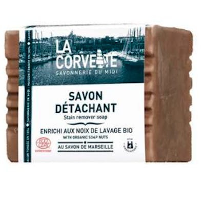 LA CORVETTE Savon Solide Détachant Marseille 250 g - À base de noix de lavage - Pour prélavage et tissus délicats - Écocert LA CORVETTE Savon Solide Détachant Marseille 250 g - À base de noix de lavage - Pour prélavage et tissus délicats - Écocert