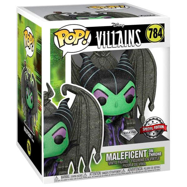 Funko POP - Disney Villains: Maleficent on Throne Diamond Edition Exclusive - Figurine de collection