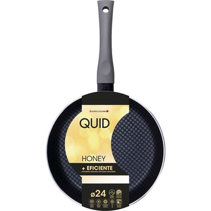 Quid Poêle Honey Noir Métal Ø 24 cm (Lot de 6) Quid Poêle Honey Noir Métal Ø 24 cm (Lot de 6)