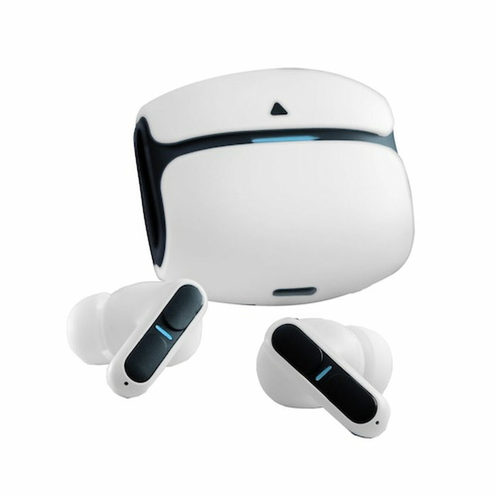 Casque bouton LEOTEC LETWS02W Blanc