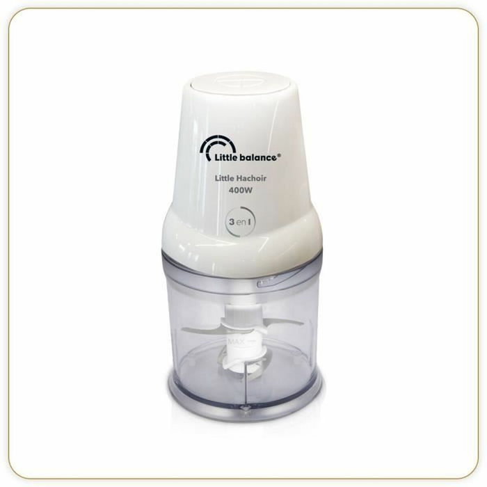 Little Balance Mini hachoir Little Chopper Blanc 400 W 500 ml Little Balance Mini hachoir Little Chopper Blanc 400 W 500 ml