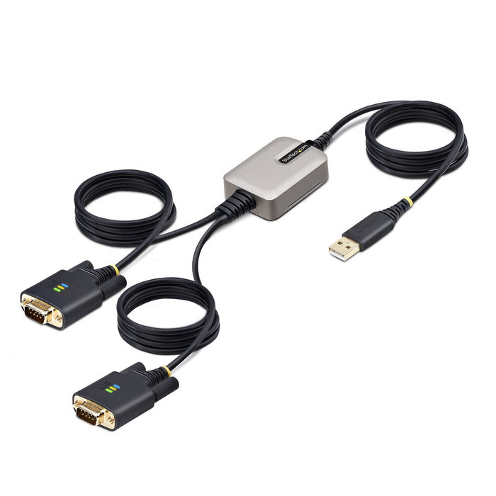 StarTech.com Adaptateur USB vers 2 ports série RS232 DB9 2P6FFC-USB-SERIAL Noir StarTech.com Adaptateur USB vers 2 ports série RS232 DB9 2P6FFC-USB-SERIAL Noir