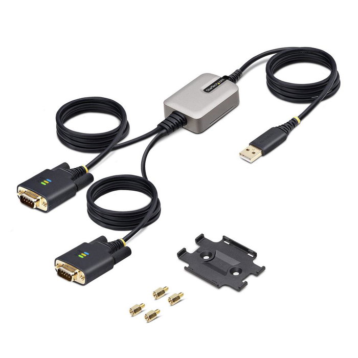StarTech.com Adaptateur USB vers 2 Ports Série RS232 DB9 FTDI - 2P6FFC-USB-SERIAL