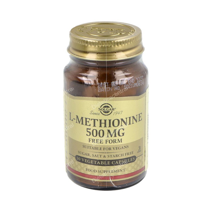 SOLGAR L-Méthionine 500 mg 30 capsules SOLGAR L-Méthionine 500 mg 30 capsules