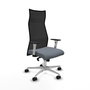 Piqueras y Crespo Chaise de Bureau Albacete Gris et Noir