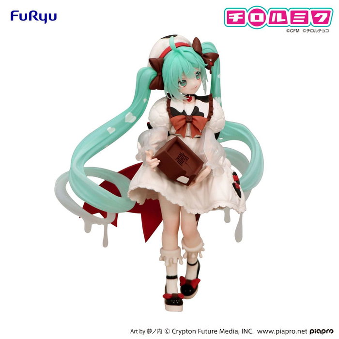 Hatsune Miku x Tirol Choco statuette PVC Trio-Try-iT Hatsune Miku Milk Ver. 18 cm