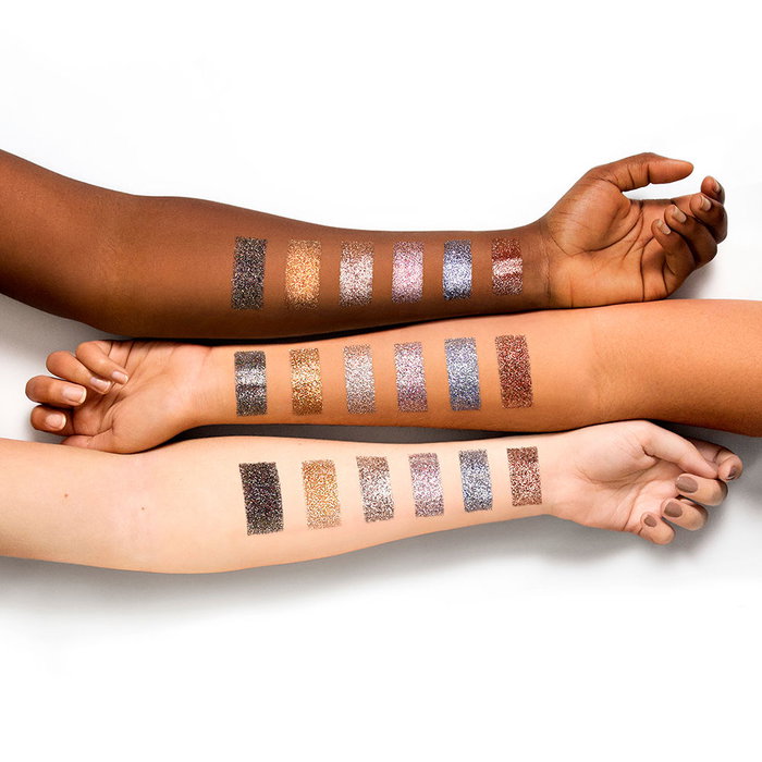 NYX PROFESSIONAL MAKE UP Palette de fards à paupières pailletées métalliques, 6 nuances scintillantes