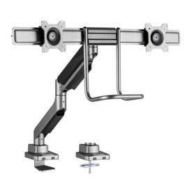 Equip 650161 Support Double Écran pour Bureau Bras Articulé VESA 100x100 17-32 Pouces Charge 9kg par Écran
