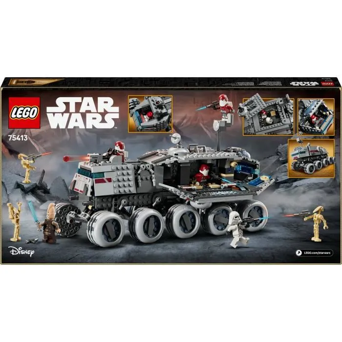 LEGO Star Wars 75413 Le Juggernaut de la République - Jeu de construction avec 5 minifigurines, 813 pièces - Jouet enfant dès 9 ans LEGO Star Wars 75413 Le Juggernaut de la République - Jeu de construction avec 5 minifigurines, 813 pièces - Jouet enfant dès 9 ans