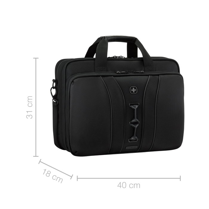 Wenger Legacy Black Series 16 Laptop Briefcase Black