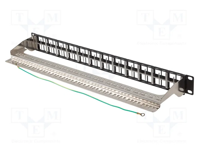 LANBERG Panneau de brassage Keystone 48 ports 1U blindé
