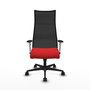 Piqueras y Crespo Chaise de Bureau Albacete Rouge et Noir
