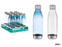 Leknes Bouteille bouchon acier 650 ml, assortiment, 7 x 25,5 x 7 cm, plastique et métal (Set de 24)