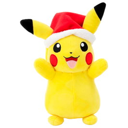 JAZWARES Peluche Pokémon Pikachu Thème Noël 20 cm - Figurine Douce Officielle