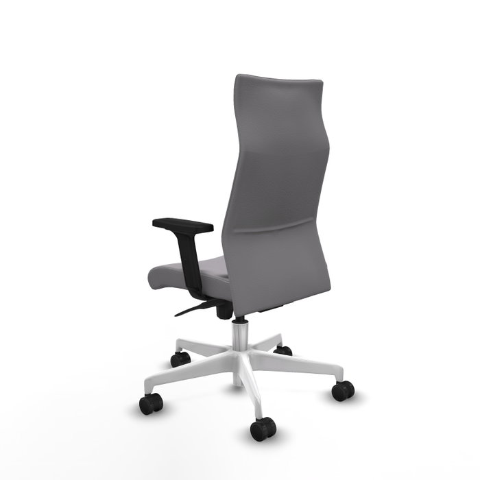 Piqueras Y Crespo Fauteuil Albacete Gris avec mécanisme Synchro et bras 2D