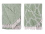 GIFTDECOR Produit multiusage Jacquard Vert 180 x 220 cm (Lot de 8)