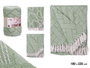 GIFTDECOR Produit multiusage Jacquard Vert 180 x 220 cm (Lot de 8)