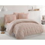 BigBuy Home Parure de couette King Size Poudre - 3 pièces