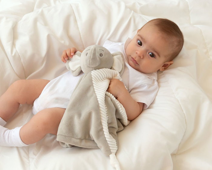 KioKids Doudou Éléphant Gris