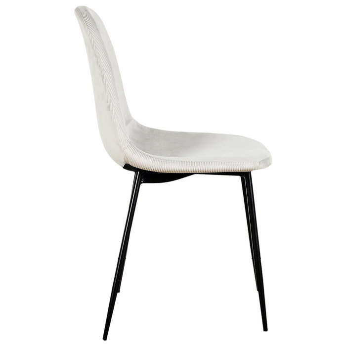 Home Deco Factory Chaise Giulia en Velours Gris Clair Home Deco Factory Chaise Giulia en Velours Gris Clair