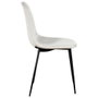 Home Deco Factory Chaise Giulia en Velours Gris Clair