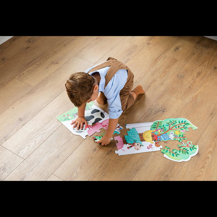 Goula Puzzle XXL Réversible Ferme Fluorescent