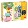 Goula Puzzle XXL Réversible 50217 avec Scène Lumineuse - 27 Pièces Géantes sur le Thème des Animaux - Jouet Éducatif pour Enfants de 2 Ans et Plus