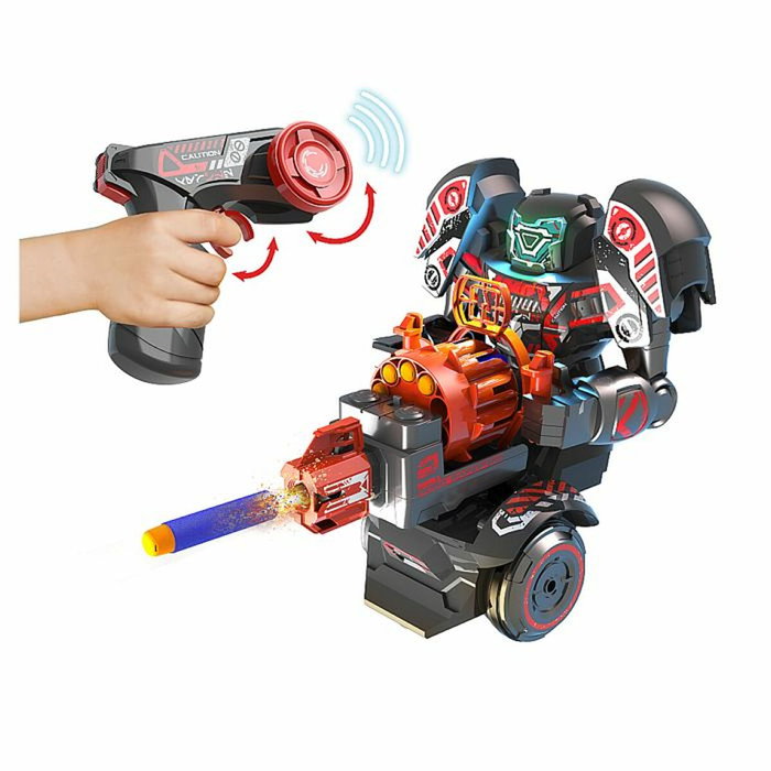 Silverlit Robot Rapidfire - Robot d'action radiocommandé avec 20 fléchettes