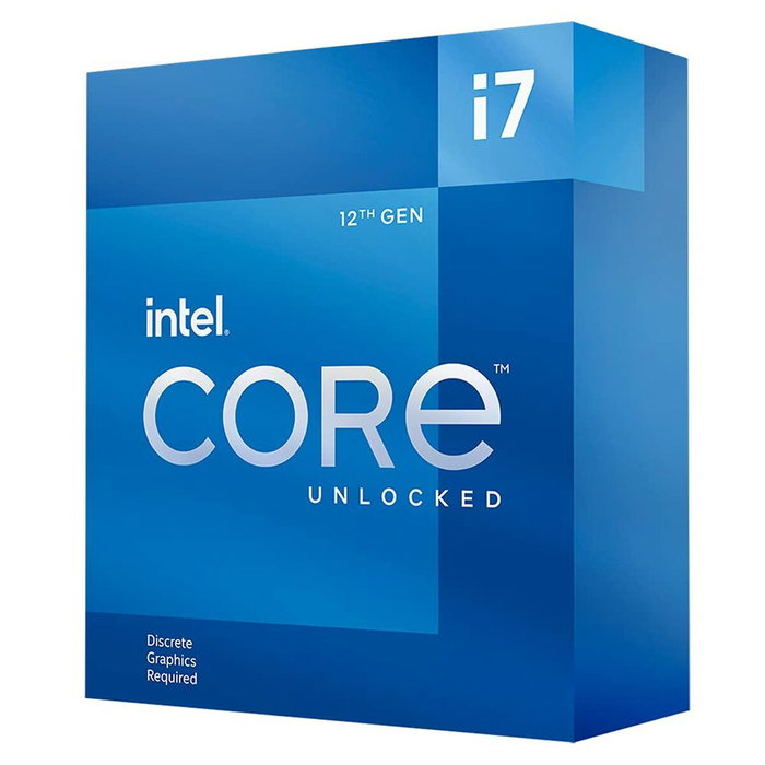 Intel Processeur Core i7-12700KF - 12 coeurs (8 Performance + 4 Efficient), Socket LGA1700, Chipset 600 Series, TDP 125W, Sans GPU Intégré (BX8071512700KF)