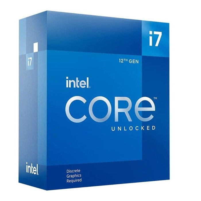 Intel Processeur Core i7-12700KF - 12 coeurs (8 Performance + 4 Efficient), Socket LGA1700, Chipset 600 Series, TDP 125W, Sans GPU Intégré (BX8071512700KF)