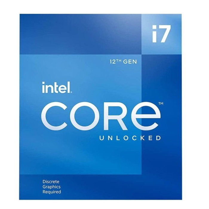 Intel Processeur Core i7-12700KF - 12 coeurs (8 Performance + 4 Efficient), Socket LGA1700, Chipset 600 Series, TDP 125W, Sans GPU Intégré (BX8071512700KF)