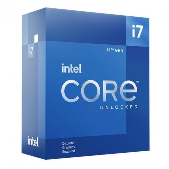 Intel Processeur Core i7-12700KF - 12 coeurs (8 Performance + 4 Efficient), Socket LGA1700, Chipset 600 Series, TDP 125W, Sans GPU Intégré (BX8071512700KF)